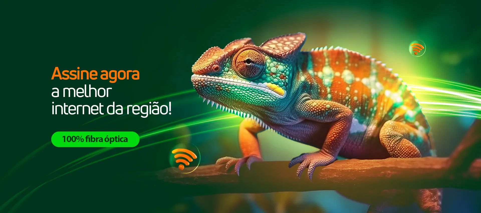 Assine agora a melhor internet da região! 100% fibra óptica.