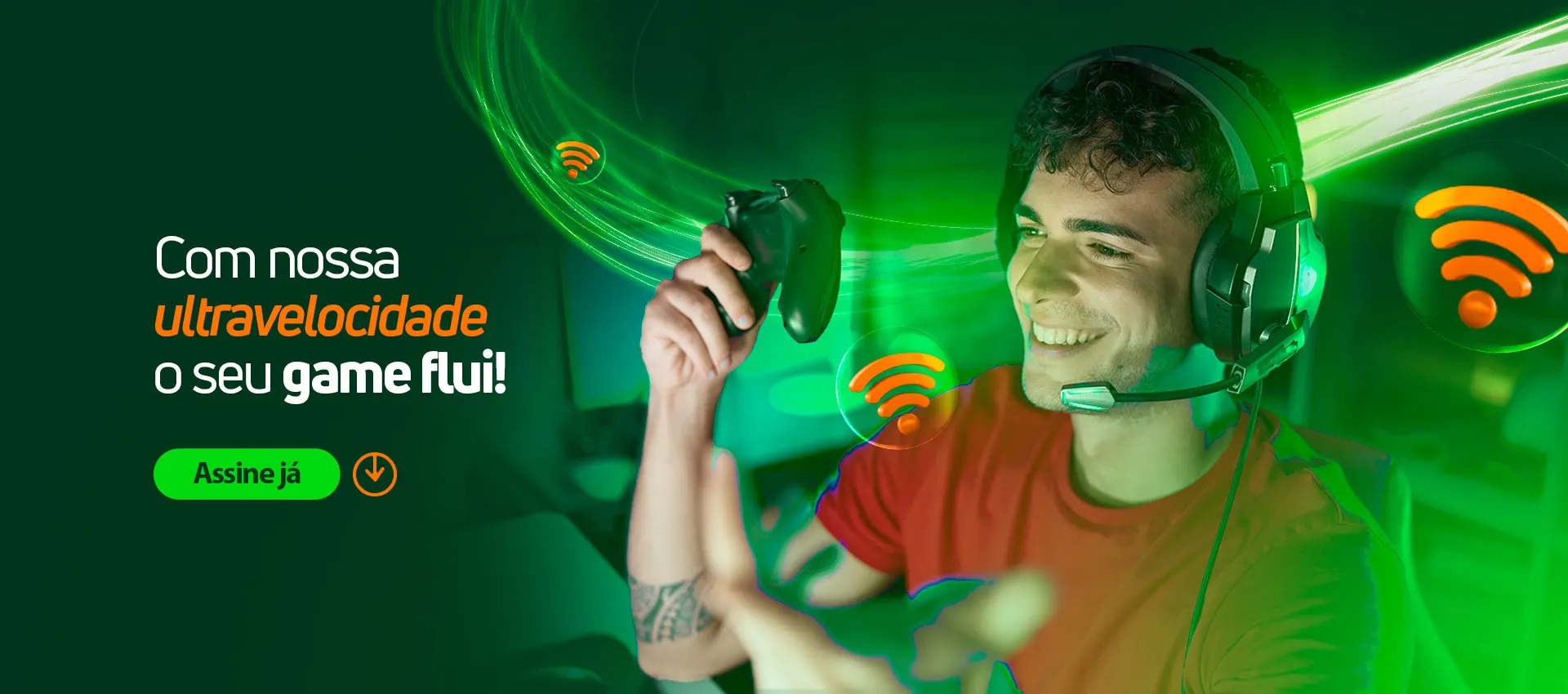 Com nossa ultravelocidade o seu game flui! Assine já.